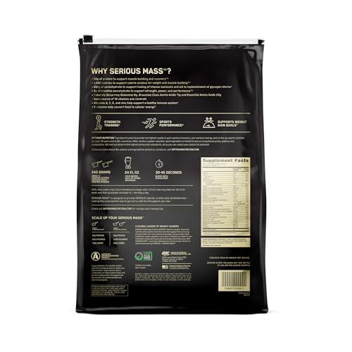 Optimum Nutrition Mass Strawberry Weight Gain Protein Powder - Image 2
