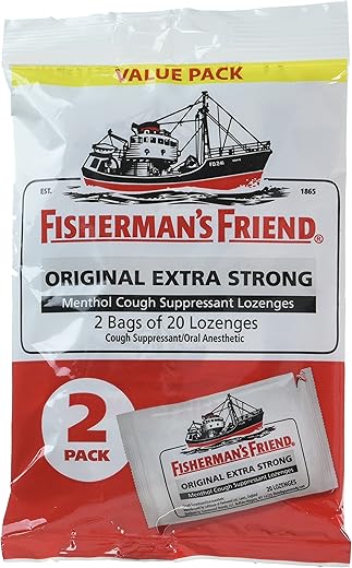 Fisherman's Friend Original Extra Strong Cough Lozenges, 20 Count