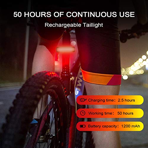 Ovetour USB Rechargeable Bike Tail Light 2 Pack - Image 3