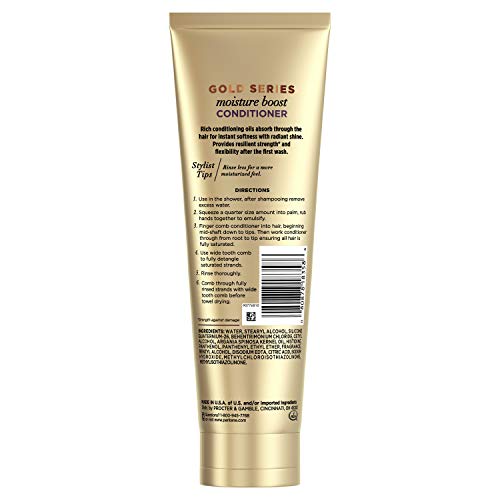 Pantene Gold Series Moisture Boost Conditioner, 8.4 fl oz - Image 2
