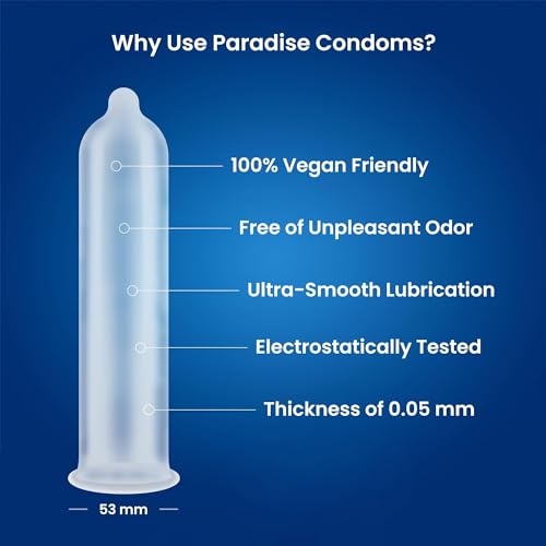 Paradise Condoms Lubricated Latex Condoms - 1000 Count - Image 5