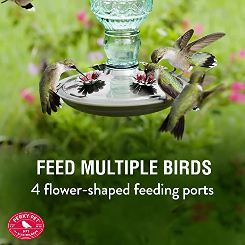 Perky-Pet Antique Glass Hummingbird Feeder 8108-1SR - Image 2