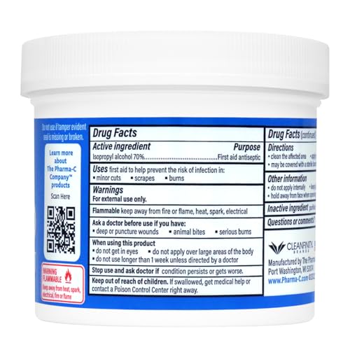Pharma-C-Wipes 70% Isopropyl Alcohol Antiseptic Wipes - Image 2