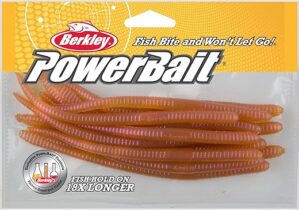 Berkley PowerBait Nightcrawler Natural, 6″ (13 Count)
