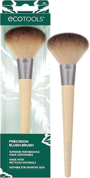 EcoTools Precision Blush Makeup Brush, Vegan & Cruelty-Free