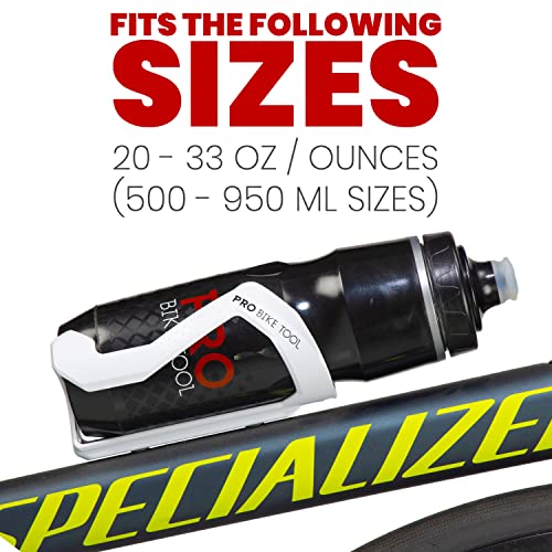 PRO BIKE TOOL Bike Water Bottle Holder - Lightweight, Glass Fiber Cage - Image 2
