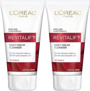L’Oreal Paris Revitalift Cream Cleanser Face Wash, Vitamin C 5 fl. oz