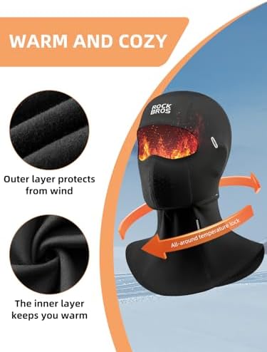 ROCKBROS Balaclava Ski Mask Winter Fleece - Image 2