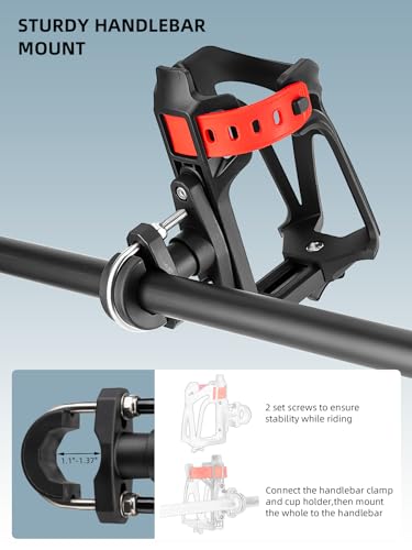 ROCKBROS Motorcycle Cup Holder Bike Water Bottle - Image 4