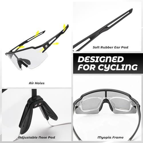 ROCKBROS Photochromic Sports Sunglasses UV Protection - Image 4