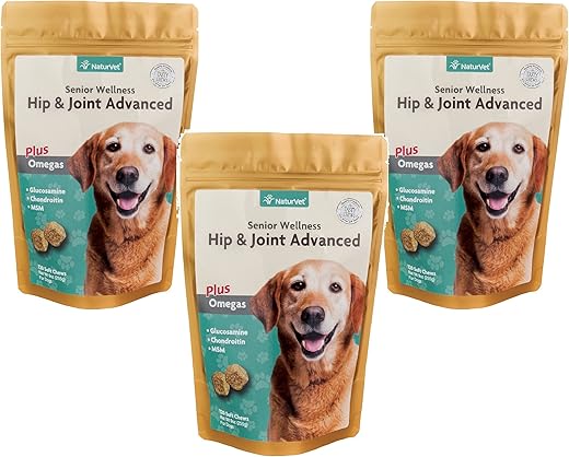 NaturVet Senior Wellness Hip & Joint Soft Chews, 360-Count