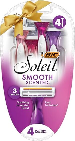 BIC Soleil Smooth Women’s Disposable Razors, Lavender