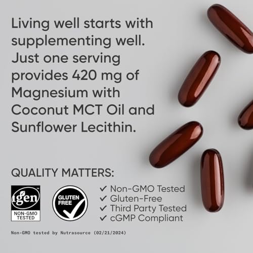 Sports Research Magnesium Oxide With Coconut Oil Softgels - Image 4