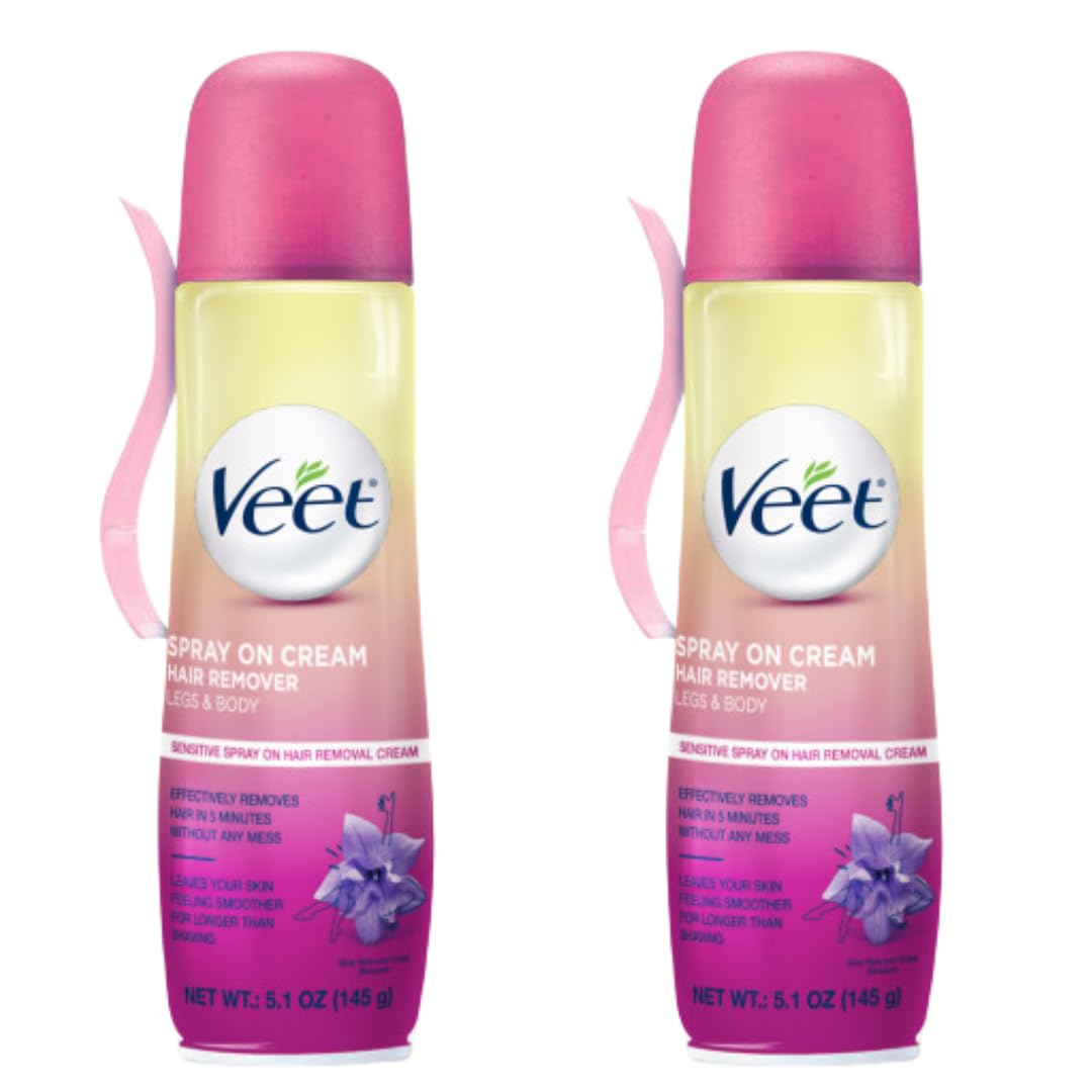 Veet Spray On Hair Removal Cream, 5.1 oz