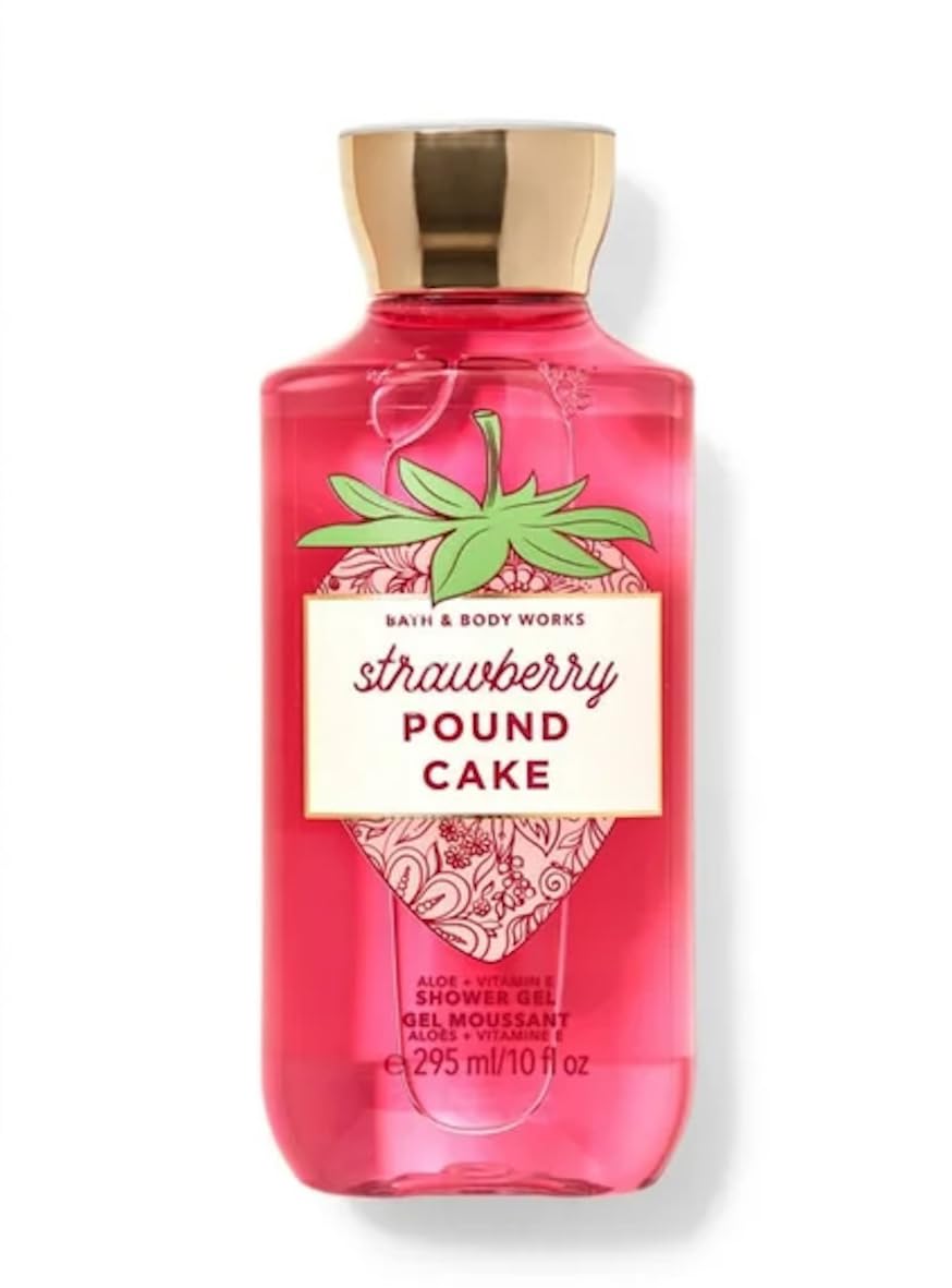 Bath & Body Works Strawberry Pound Cake Shower Gel 10 Fl Oz