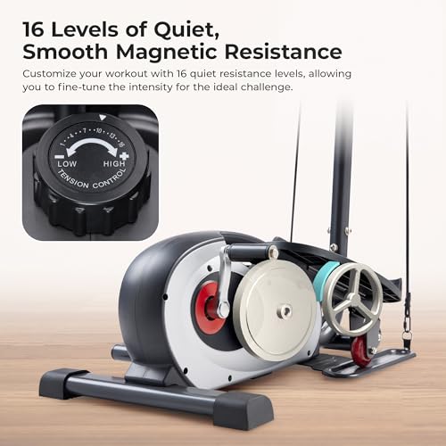 Sunny Health & Fitness 2 In 1 Sit/Stand Mini Elliptical - Image 5