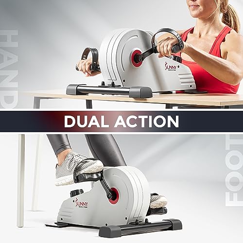 Sunny Health & Fitness Dual Function Under Desk Pedal Exerciser - Image 2