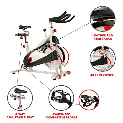 Sunny Health & Fitness Premium Indoor Cycling Exercise Bike - Image 3