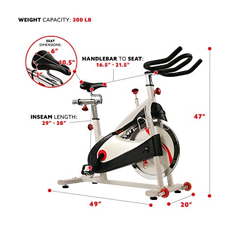 Sunny Health & Fitness Premium Indoor Cycling Exercise Bike - Image 5