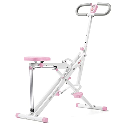 Sunny Health & Fitness Row N Ride Squat Machine For Glutes - Image 2