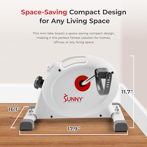 Sunny Health & Fitness Smart Exercise Bike & Under Desk Pedal Exerciser - Image 3