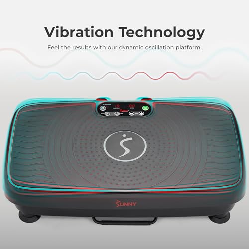 Sunny Health & Fitness Vibration Plate Exercise Machine, Multiple Speeds - Image 3