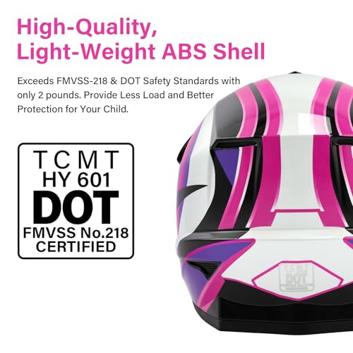 TCMT Kids Full-Face ATV Motorcycle Helmet With Goggles+Gloves - Image 2