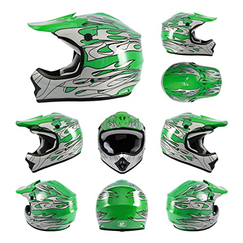 TCMT Youth Motocross Helmet Gloves Goggles DOT Approved - Image 4