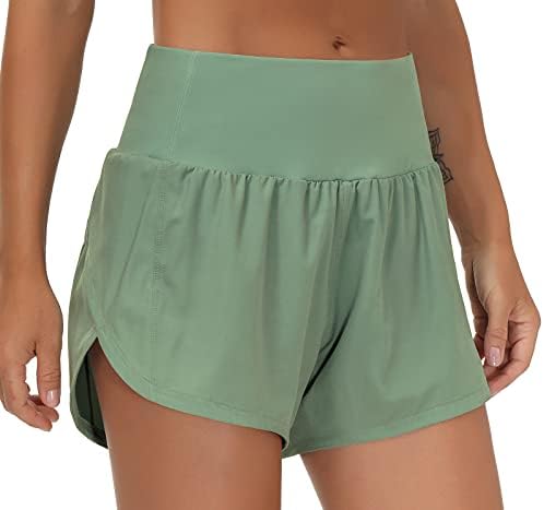 THE GYM PEOPLE High Waisted Quick Dry Workout Shorts - Image 3
