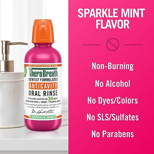 TheraBreath Anticavity Fluoride Mouthwash, Sparkle Mint - Image 5