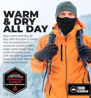 Tough Headwear Half Ski Mask Winter Face Cover