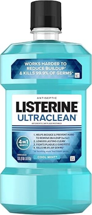 Listerine Ultraclean Mouthwash With Everfresh Technology