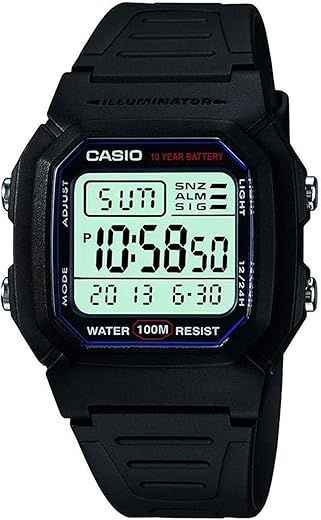 Casio Unisex Digital Watch, 100m Water Resistance
