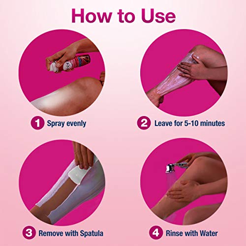 Veet Spray On Hair Removal Cream, 5.1 oz - Image 4