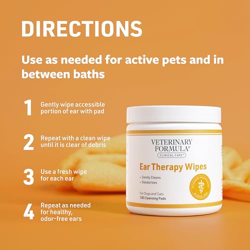 Veterinary Formula Ear Therapy Wipes, 100ct – Cat And Dog Ear Cleaner - Image 5