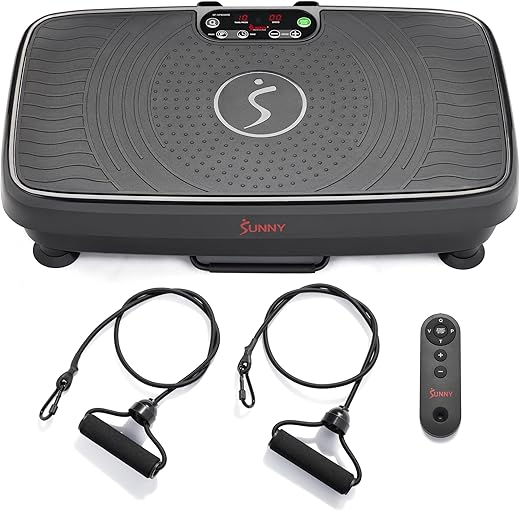 Sunny Health & Fitness Vibration Plate Exercise Machine, Multiple Speeds