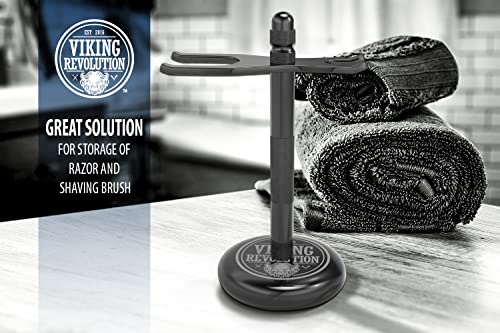 Viking Revolution Black Safety Razor And Brush Stand - Image 5