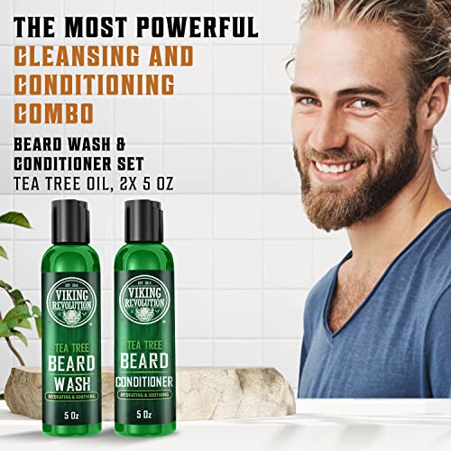 Viking Revolution Tea Tree Beard Wash & Conditioner Set - Image 4