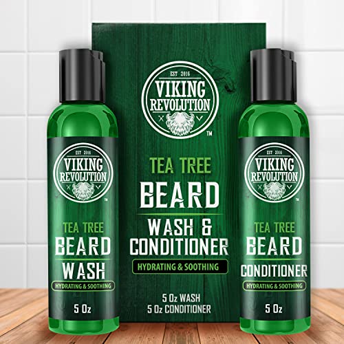 Viking Revolution Tea Tree Beard Wash & Conditioner Set - Image 5