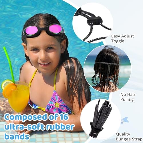 Vvinca Kids Swim Goggles With Bungee Strap - Image 3