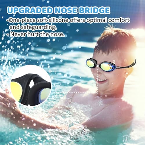 Vvinca Kids Swim Goggles With Bungee Strap - Image 4