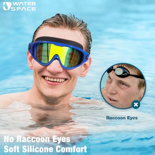 Water Space Swim Goggles 2 Pack, Anti-Fog UV Protection - Image 2