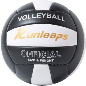 Runleaps Waterproof Indoor Outdoor Volleyball (Official Size 5)