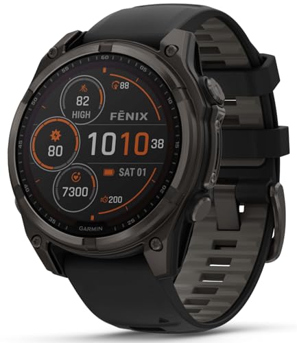 Wearable4U Fenix 8 GPS Smartwatch, Solar Sapphire - Image 4