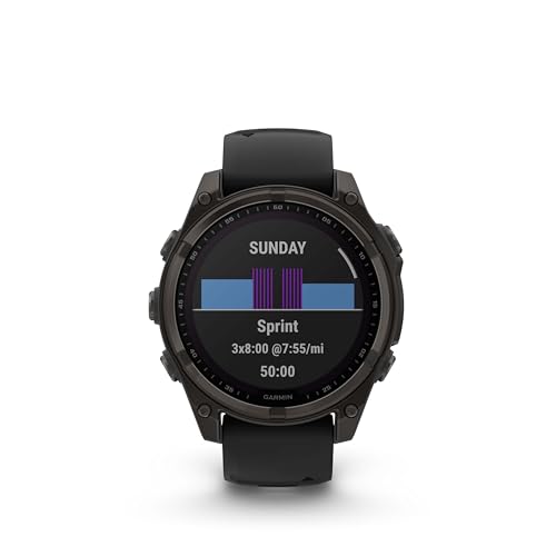 Wearable4U Fenix 8 GPS Smartwatch, Solar Sapphire - Image 5