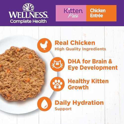Wellness Grain-Free Chicken Entrée Kitten Food - Image 3