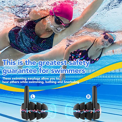 WLSCTY Waterproof Silicone Swim Ear Plugs, 3 Pairs - Image 4