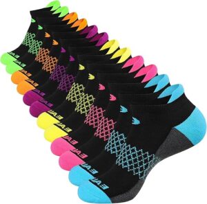 eallco Women’s Athletic Cushioned Ankle Socks