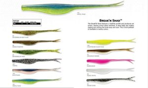 Yum Lures Break’N Shad Fishing Bait, YBS583