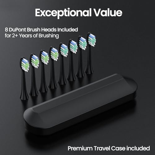YUNCHI Sonic Electric Toothbrush With 8 Heads - Image 4